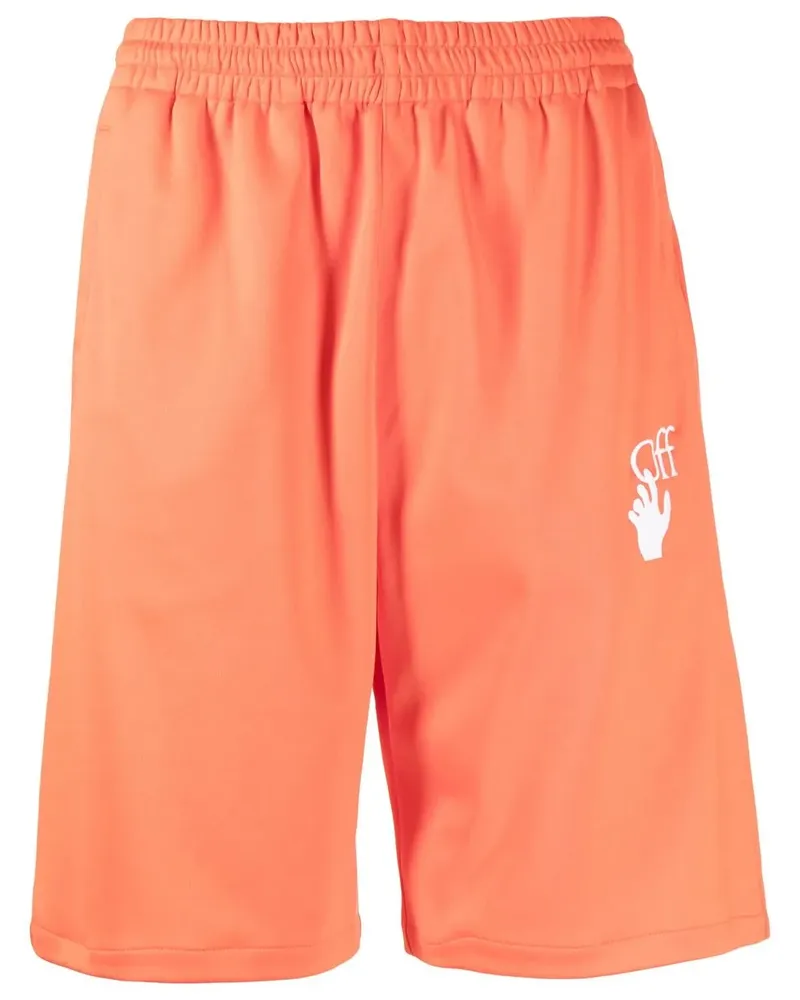 OFF-WHITE Knielange Hands Off Shorts - Orange Orange
