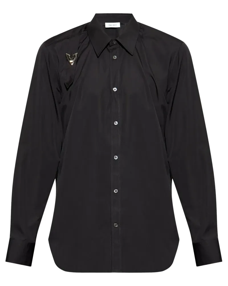 Alexander McQueen Arrow Harness Hemd - Schwarz Schwarz