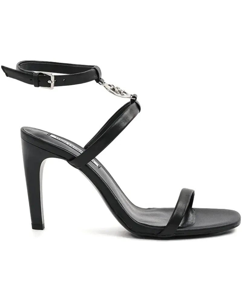 Karl Lagerfeld Sandalen mit Logo-Schild 90mm - Schwarz Schwarz