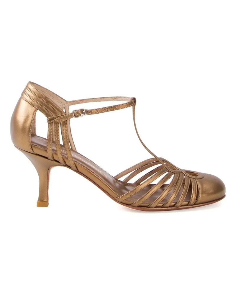 Sarah Chofakian Pumps mit Riemchen - Metallic Metallic
