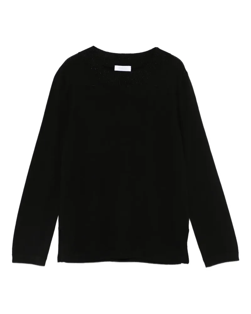 BARBA Pullover mit rundem Ausschnitt - Schwarz Schwarz