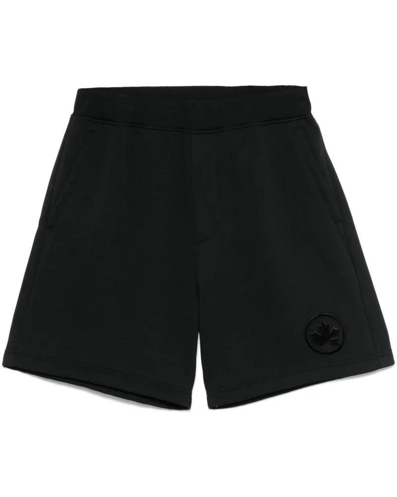 Dsquared2 Joggingshorts mit beflocktem Logo - Schwarz Schwarz