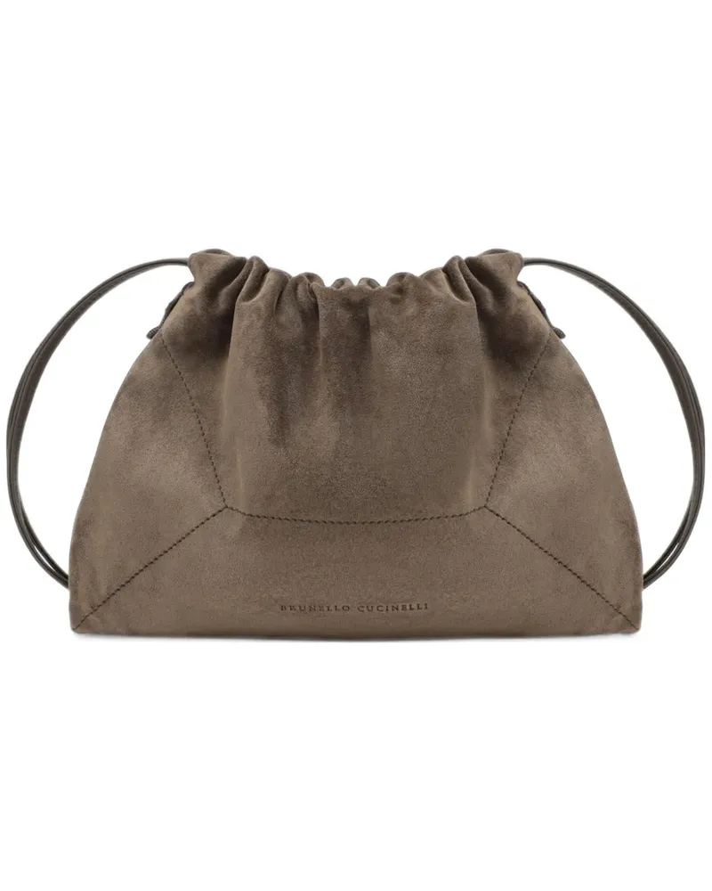 Brunello Cucinelli Schultertasche mit Monili-Detail - Braun Braun
