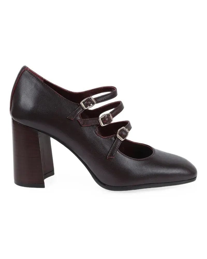 Carel Keel Flex triple buckle-strap pumps - Rot Rot