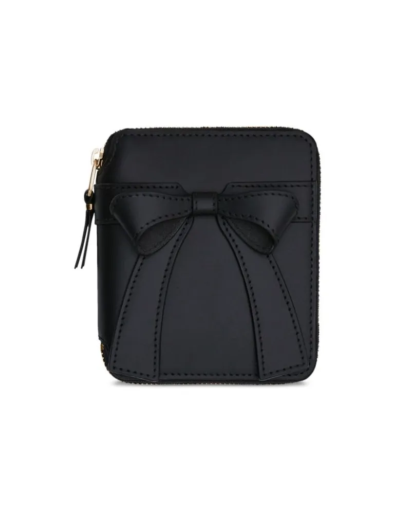 Comme des Garçons Big Bow Portemonnaie - Schwarz Schwarz