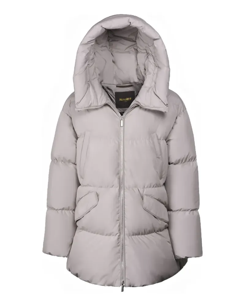 MOORER Caliope -STP quilted hooded jacket - Grau Grau