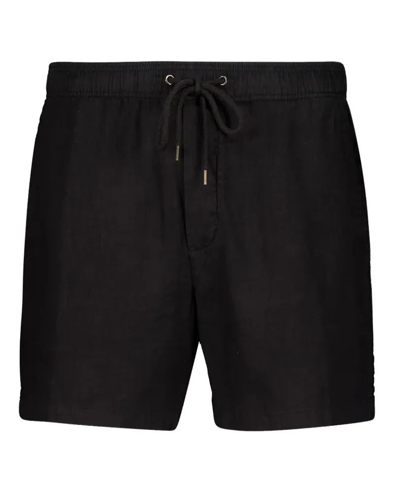 James Perse drawstring-waist linen shorts - Schwarz Schwarz