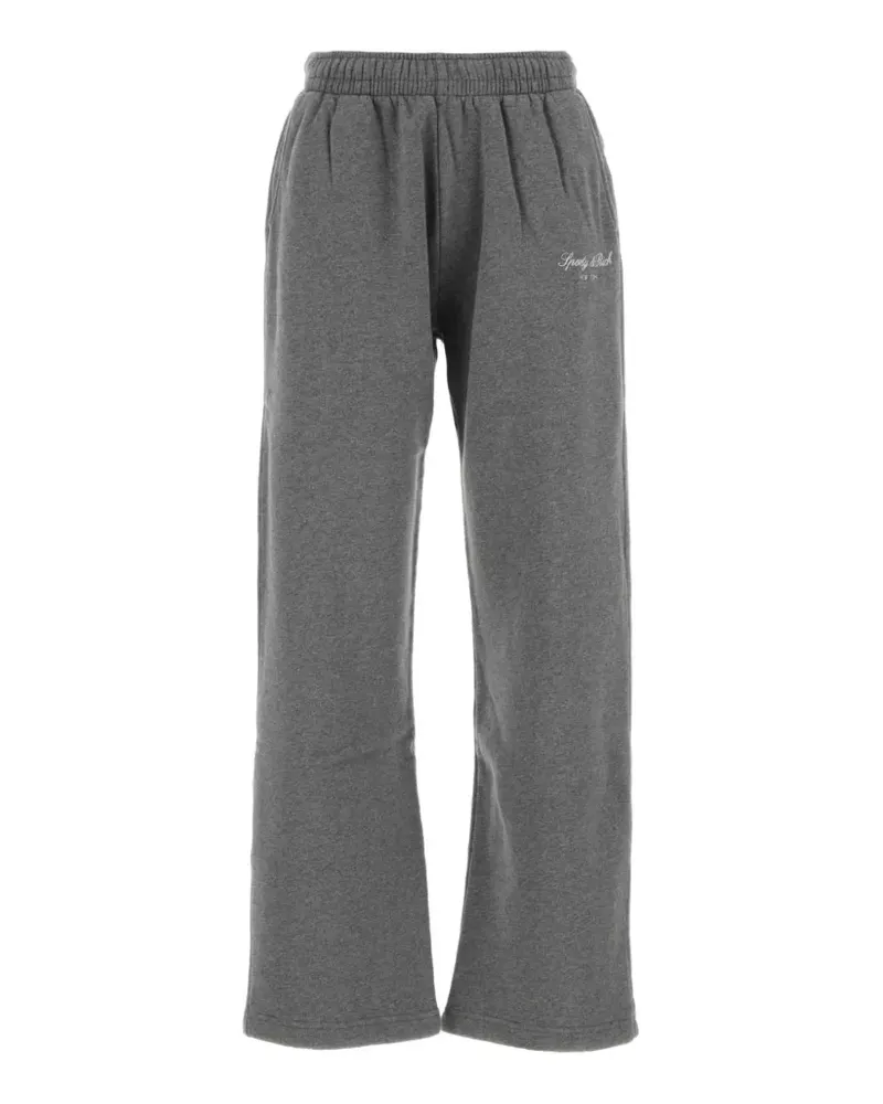 SPORTY & RICH logo-print track pants - Grau Grau