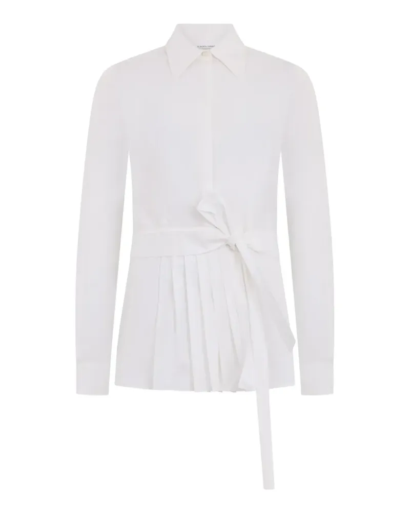 Alberta Ferretti Rock mit Gürtel - Weiß Weiß