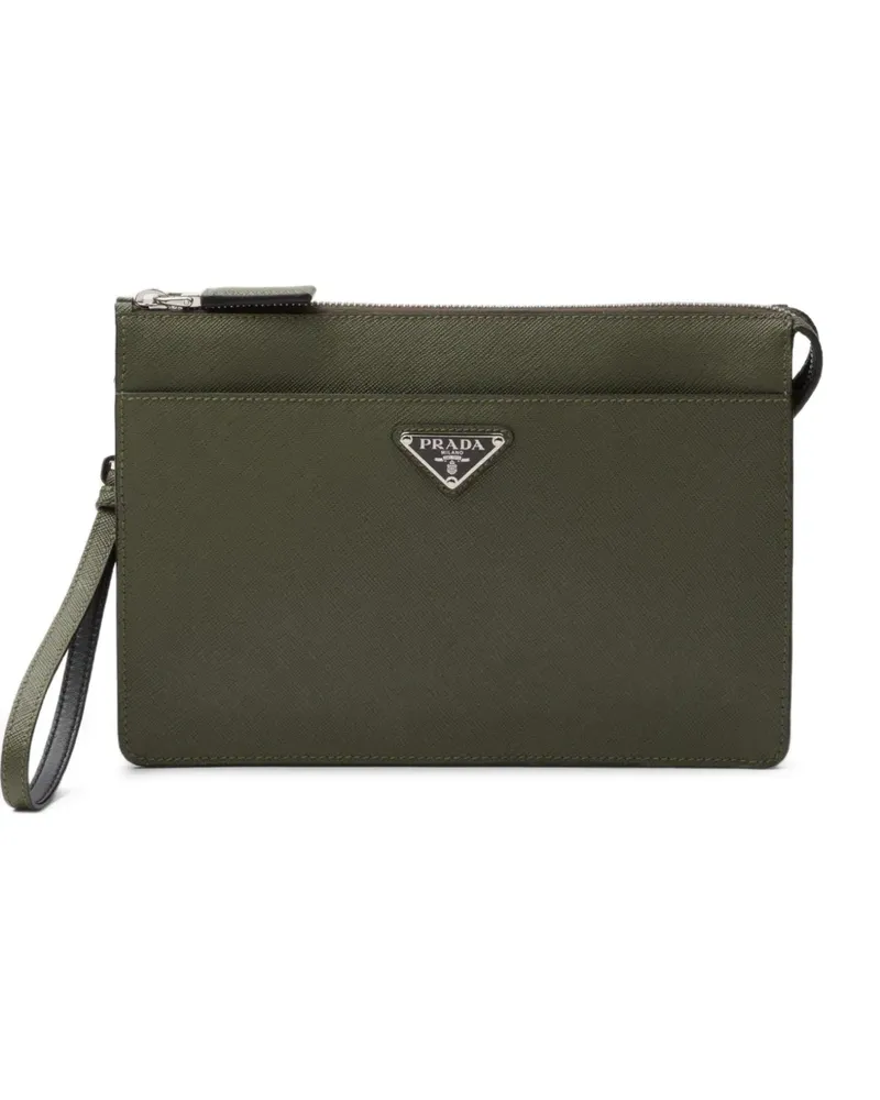 Prada Clutch aus Saffiano-Leder - Schwarz Schwarz