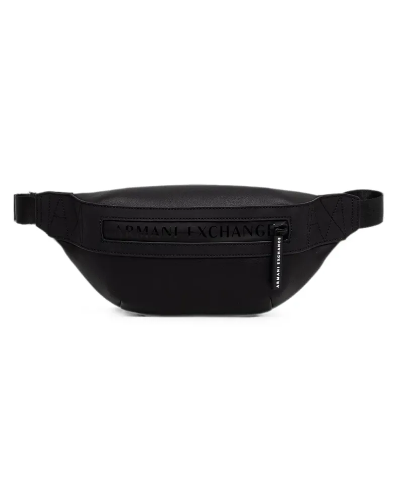 Armani Exchange Gürteltasche mit Logo-Patch - Schwarz Schwarz