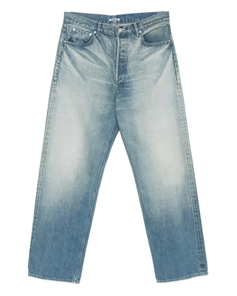 AURALEE selvedge faded-wash jeans - Blau Blau