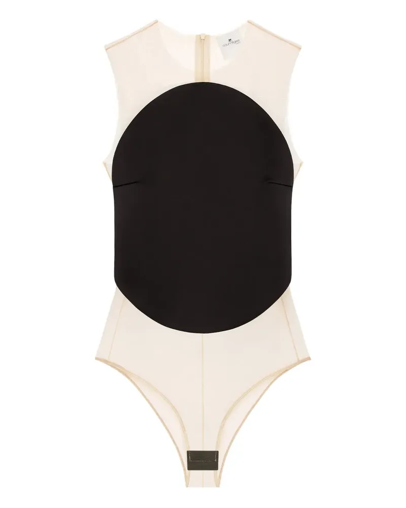 Courrèges Asymmetrischer Body - Schwarz Schwarz