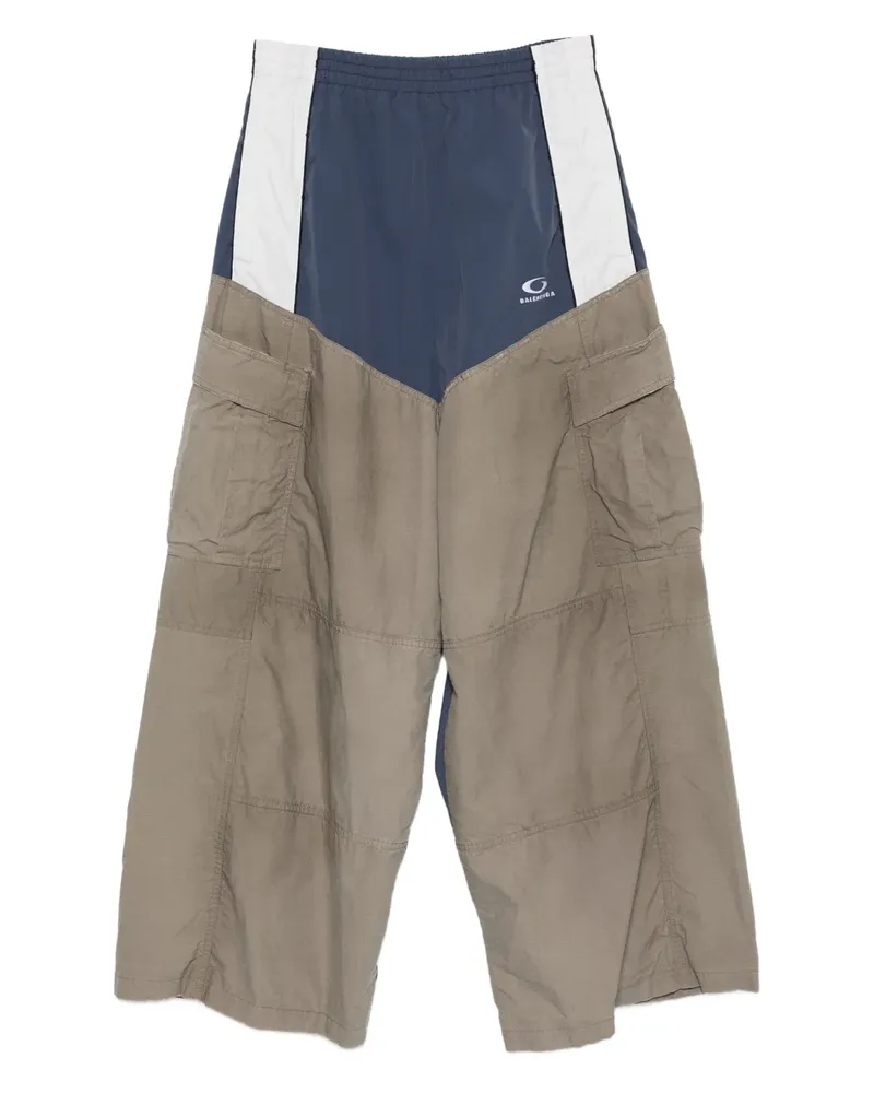 Balenciaga Cargohose mit Kontrasteinsätzen - Blau Blau