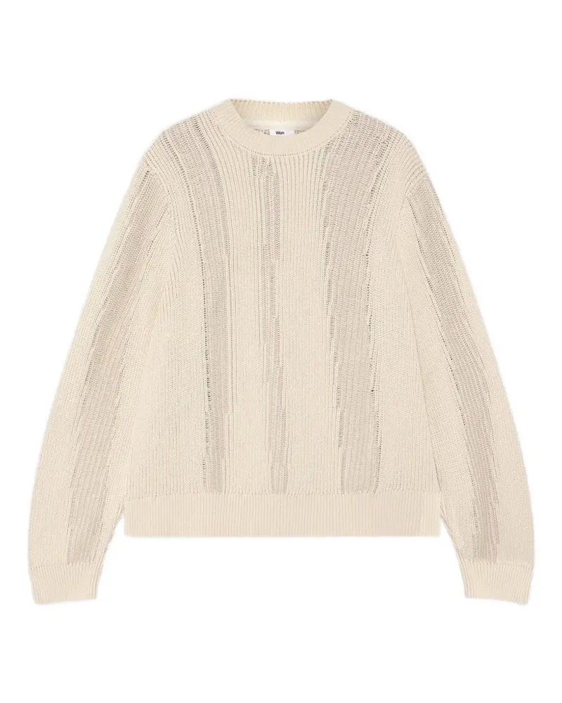 Won Hundred Bently ribbed-knit sweater - Nude Nude