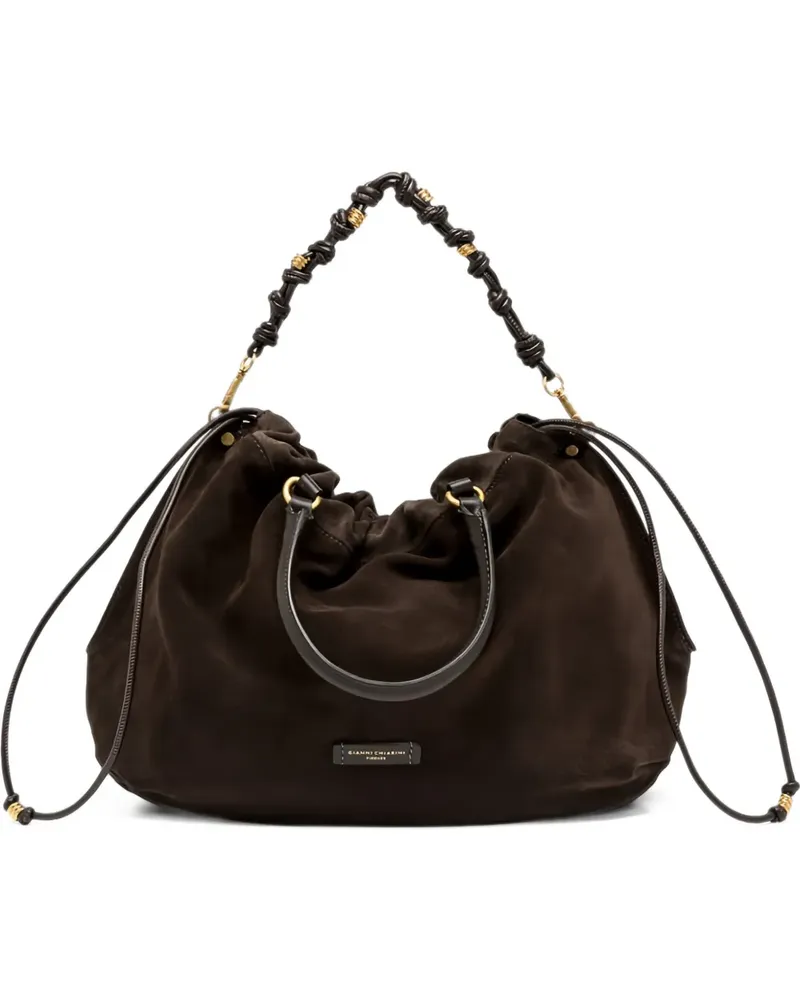 Gianni Chiarini large Morgana drawstring tote bag - Braun Braun