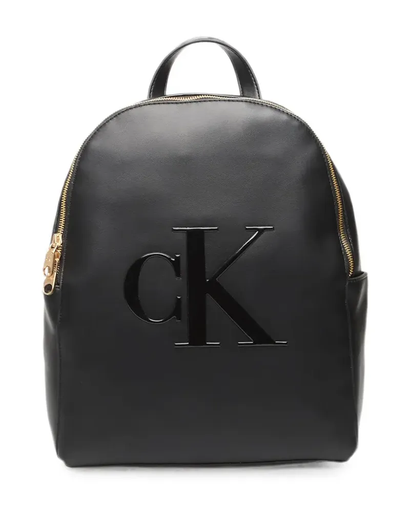Calvin Klein logo-plaque backpack - Schwarz Schwarz