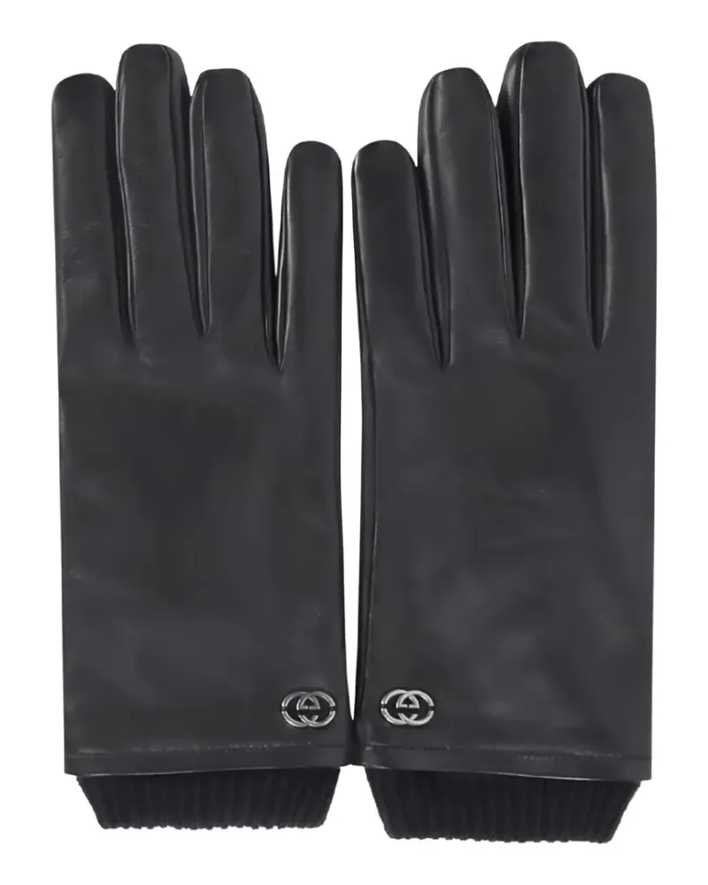 Gucci GG-plaque gloves - Schwarz Schwarz