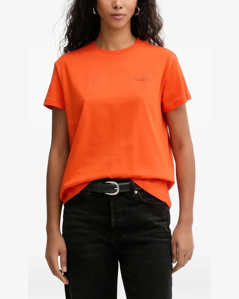 Patrizia Pepe T-Shirt mit Logo-Detail - Orange Orange