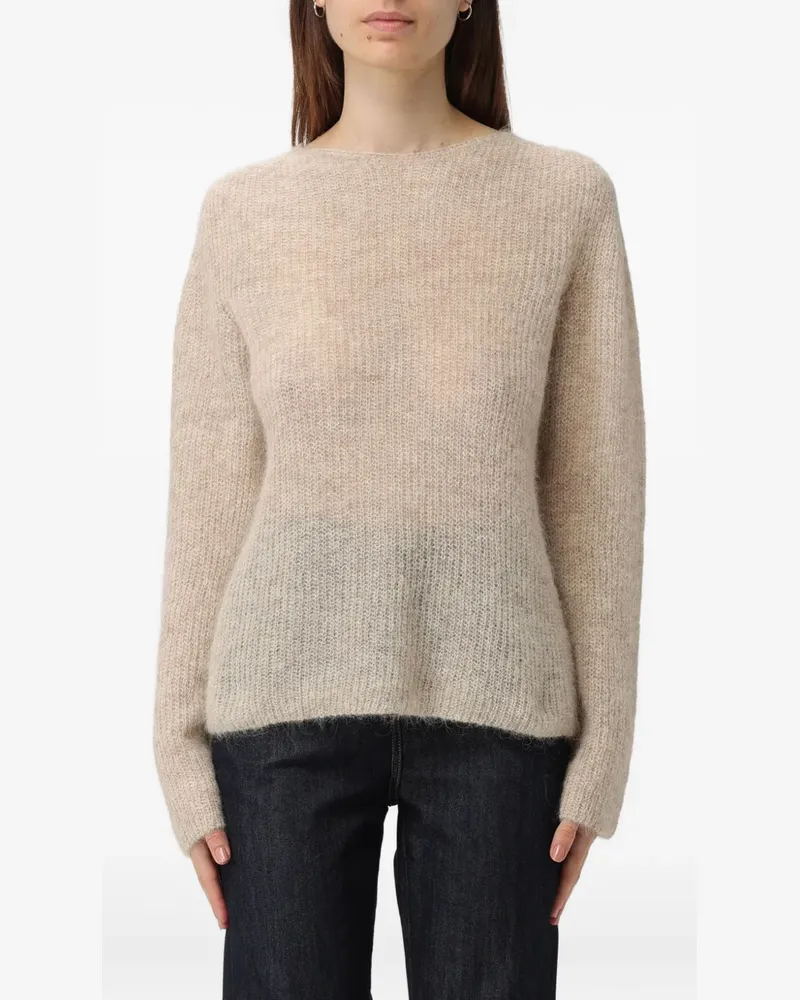 Emporio Armani Pullover mit Rundhalsausschnitt - Nude Nude
