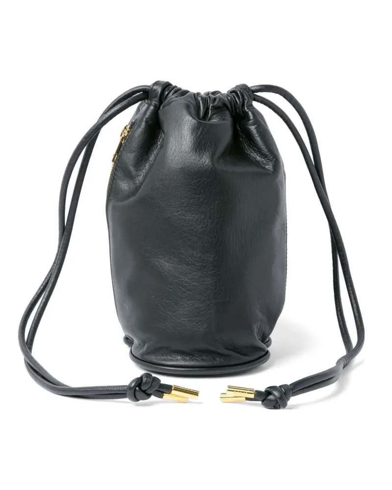 Sacai drawstring zip bucket bag - Schwarz Schwarz