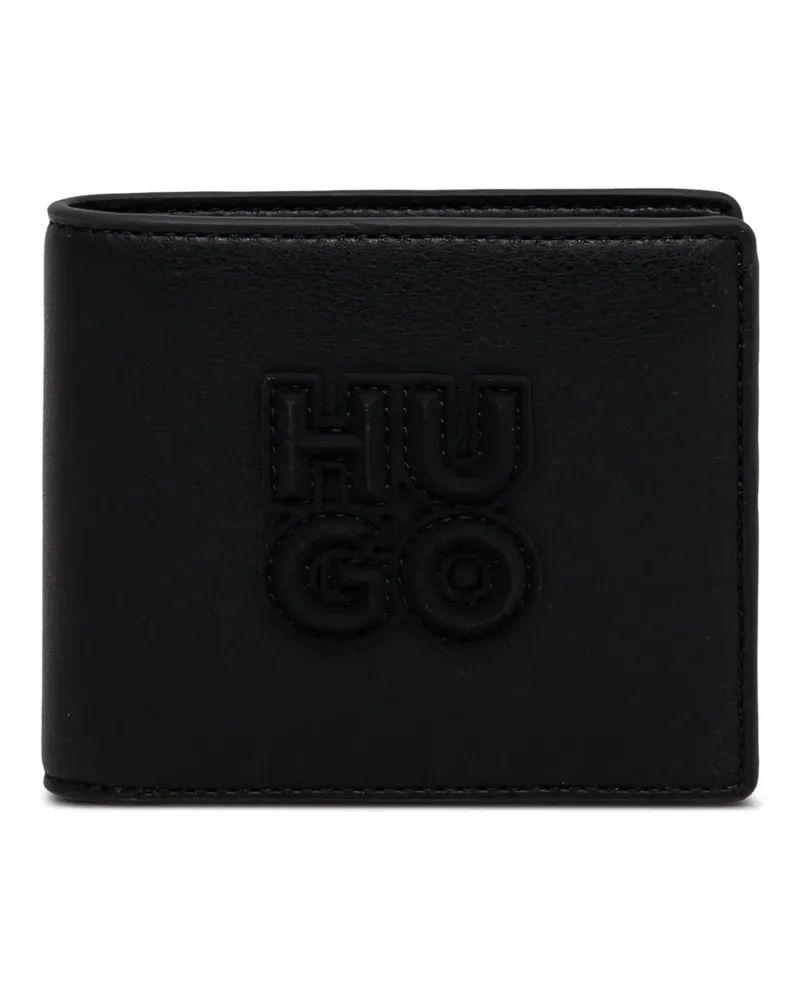 HUGO BOSS Portemonnaie mit Logo-Prägung - Schwarz Schwarz