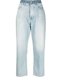 3x1 Tief sitzende Straight-Leg-Jeans Blau