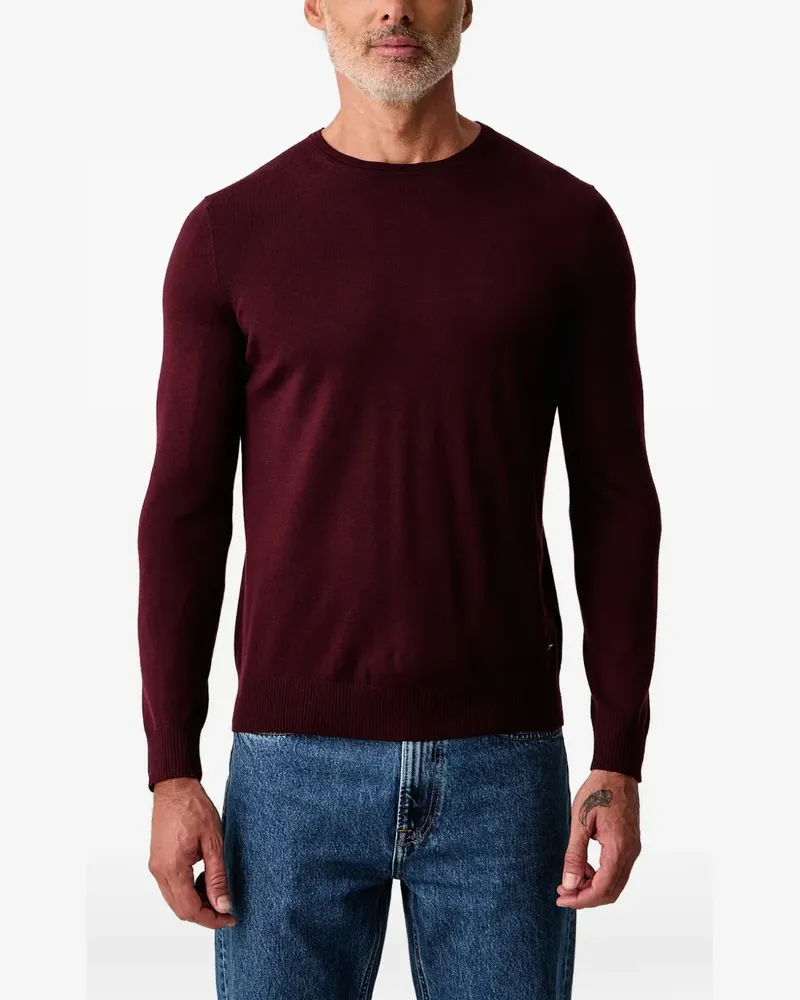JOOP! logo-plaque crew-neck sweater - Rot Rot