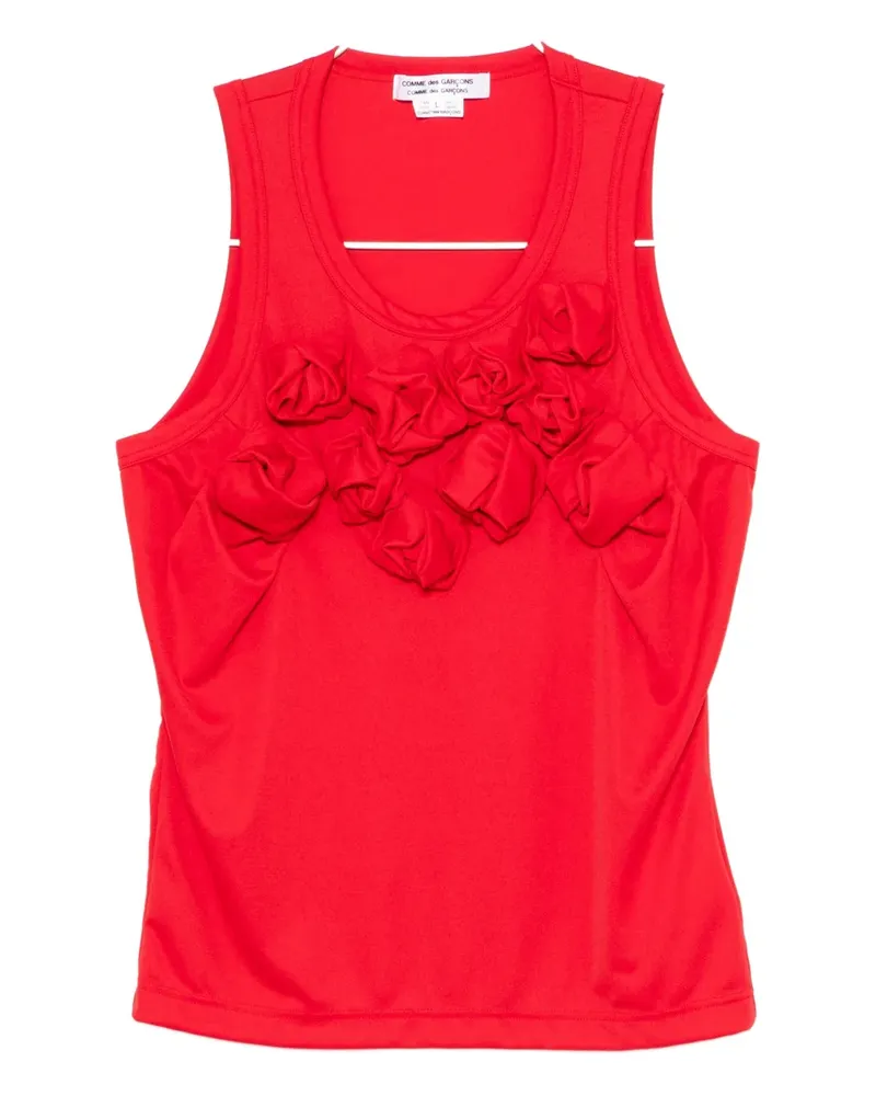 Comme des Garçons ruffled tank top - Rot Rot