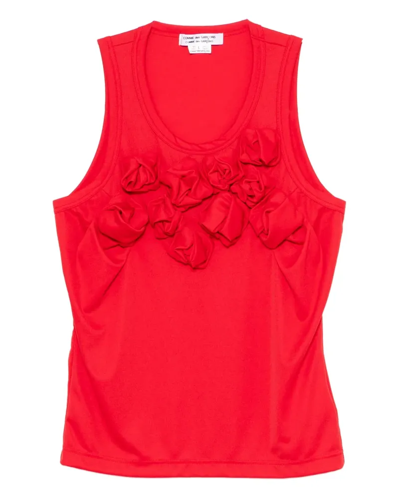 Comme des Garçons Top mit Rüschen - Rot Rot