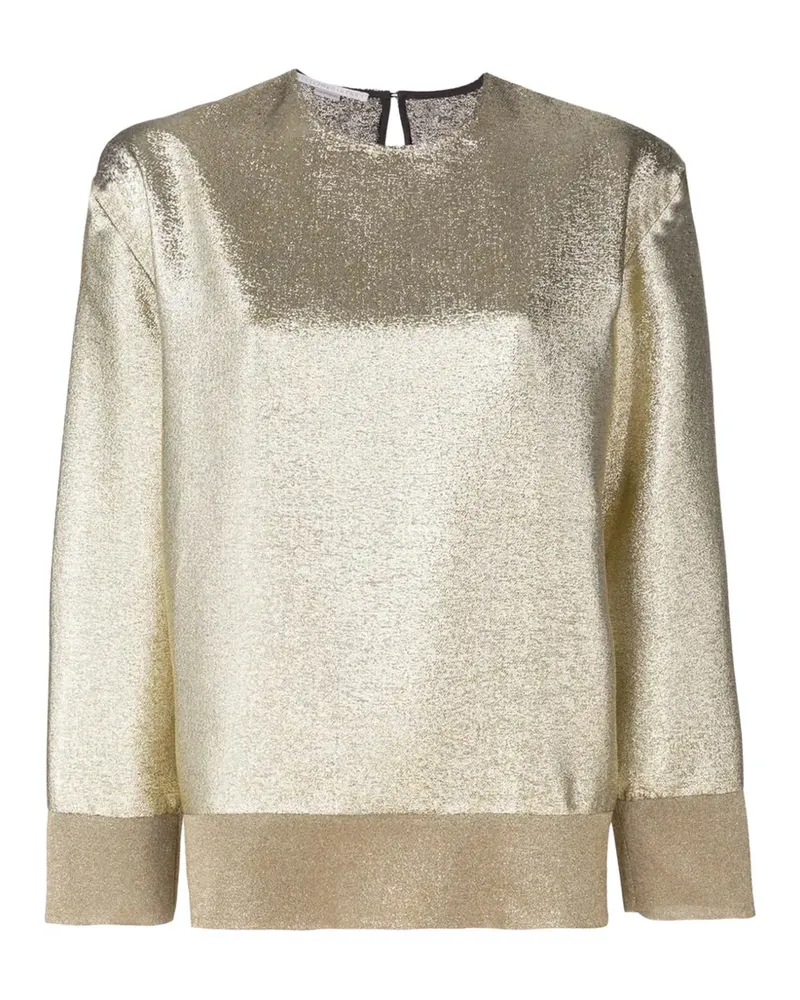Stella McCartney Oberteil im Metallic-Look Metallic