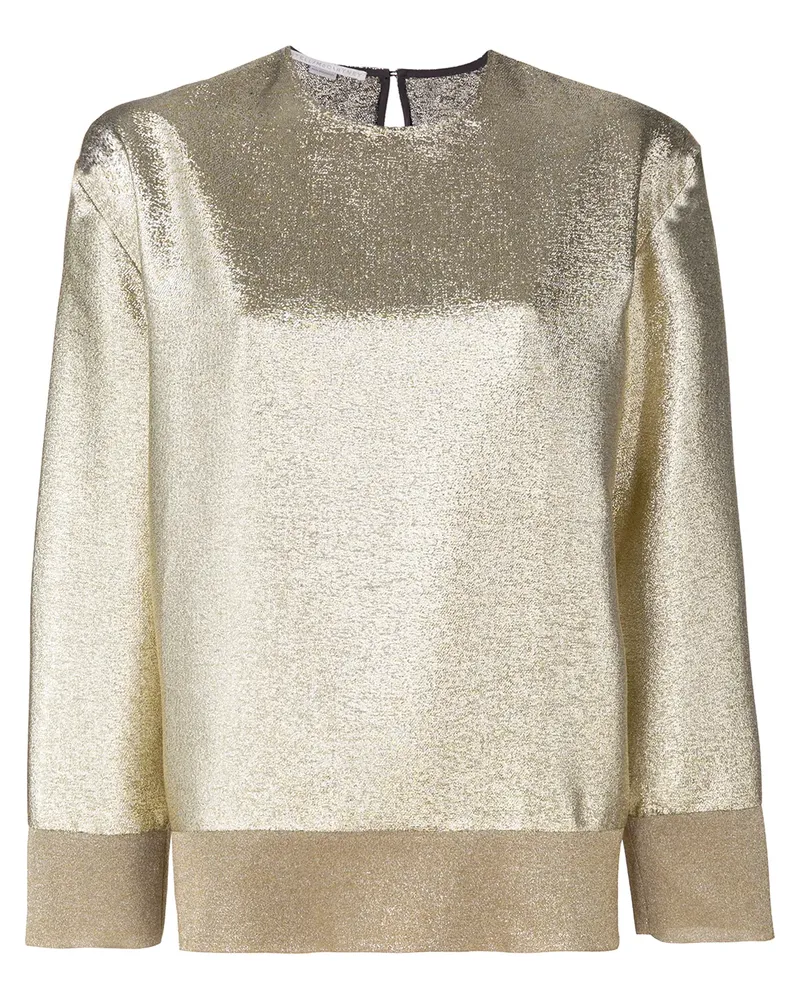 Stella McCartney Oberteil im Metallic-Look Metallic