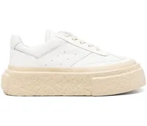 Sneakers mit Plateau - Weiß