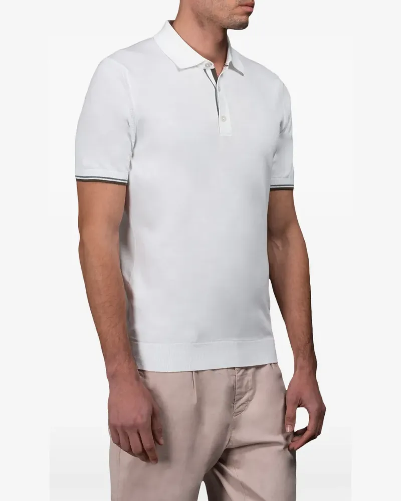 MOORER Adolfo polo shirt - Weiß Weiß