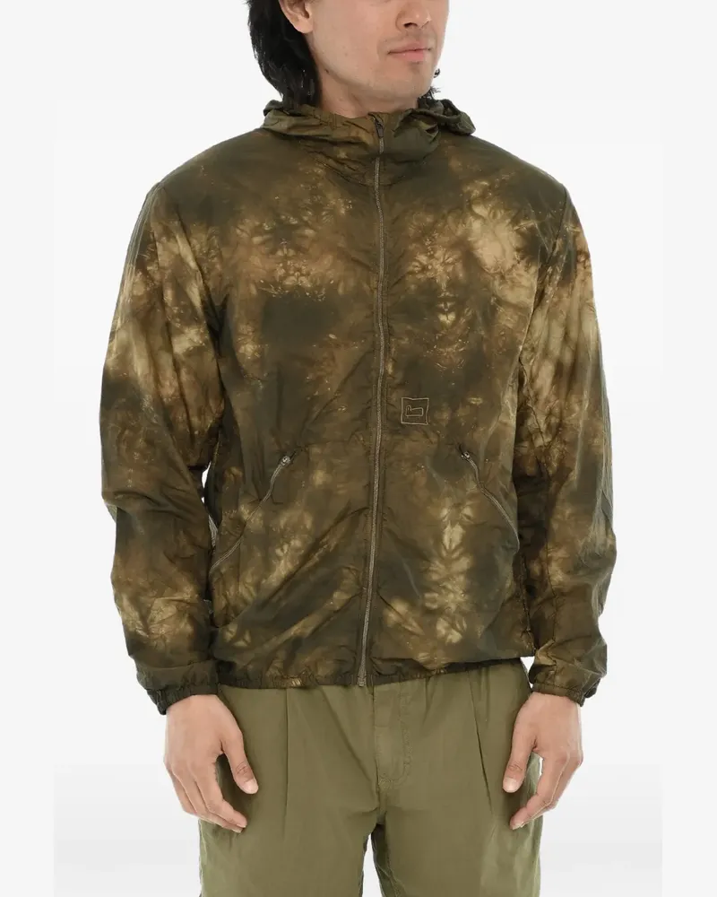Woolrich tie-dye effect hooded jacket - Grün Grün