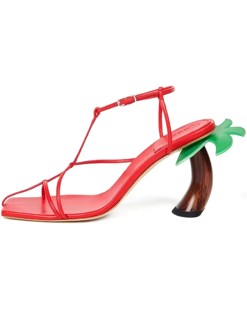 A.W.A.K.E. Bianca Wooden Pumps 90mm - Rot Rot