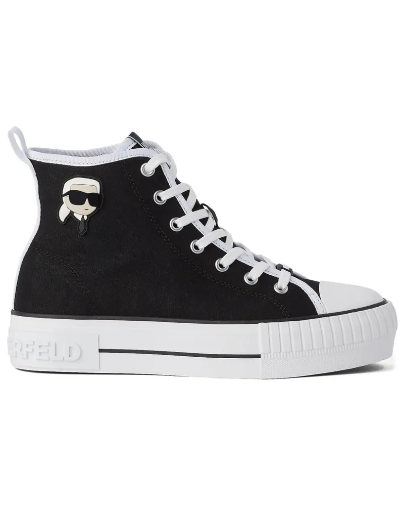 Karl Lagerfeld Ikon Kampus Max NFT High-Top-Sneakers - Schwarz Schwarz