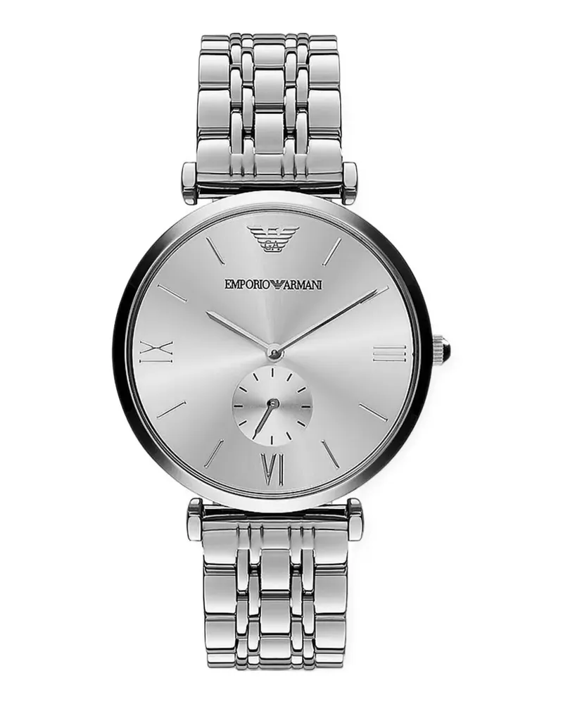 Emporio Armani seconds sub-dial 40 mm watch - Silber Silber