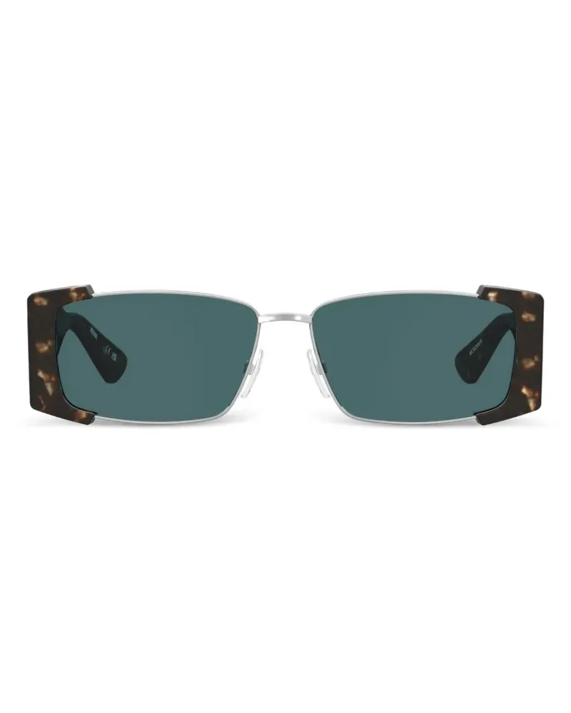 Moschino Eckige Sonnenbrille in Schildpattoptik - Braun Braun