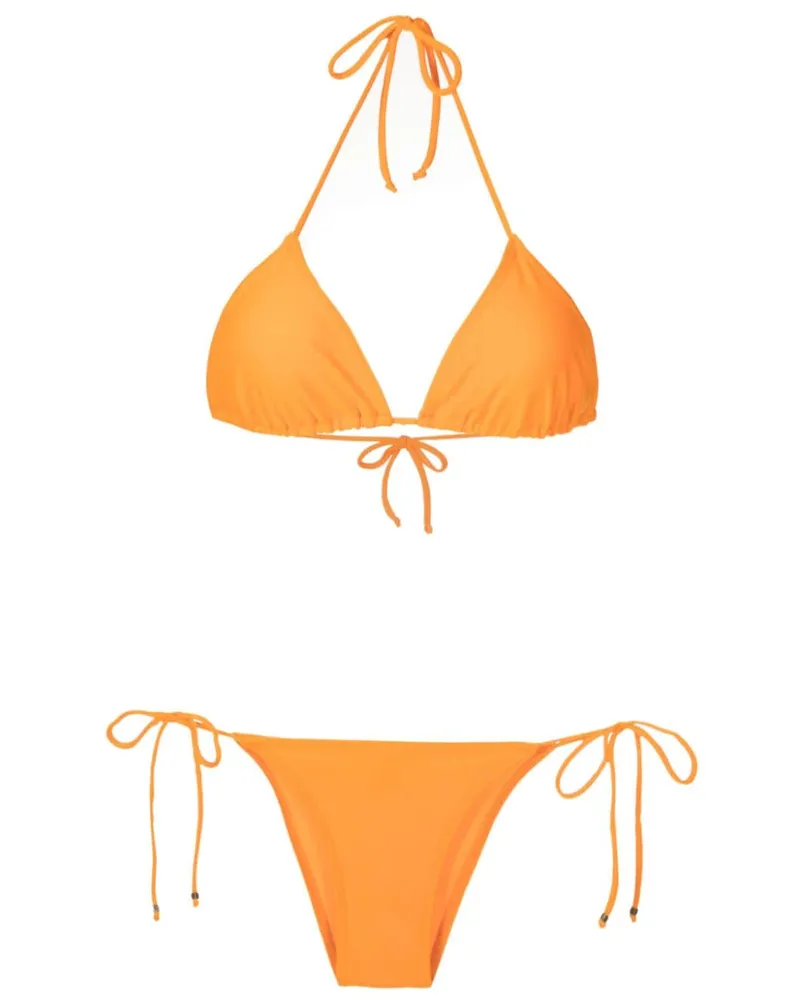 Amir Slama Klassischer Triangel-Bikini - Orange Orange
