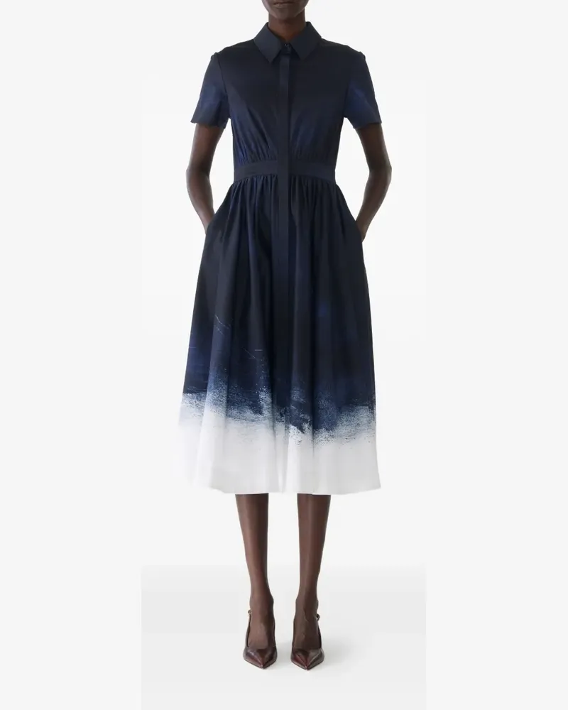 Jason Wu Hemdkleid mit Print - Blau Blau