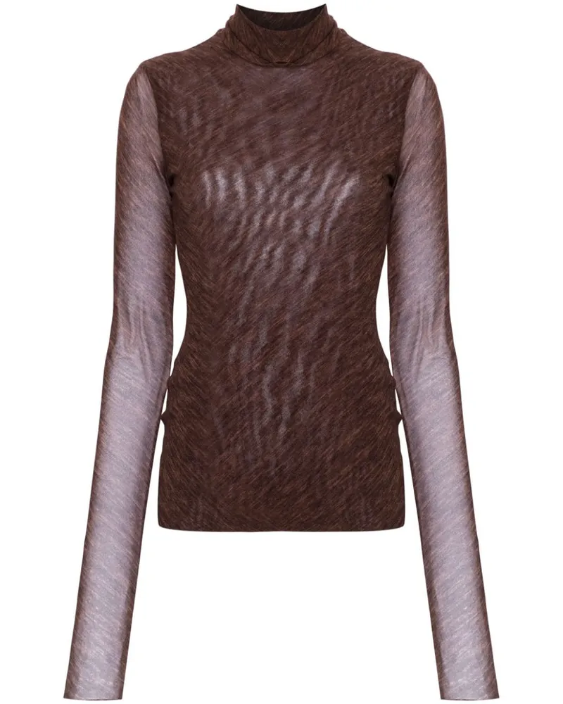 Philosophy Di Lorenzo Serafini Meliertes T-Shirt - Braun Braun