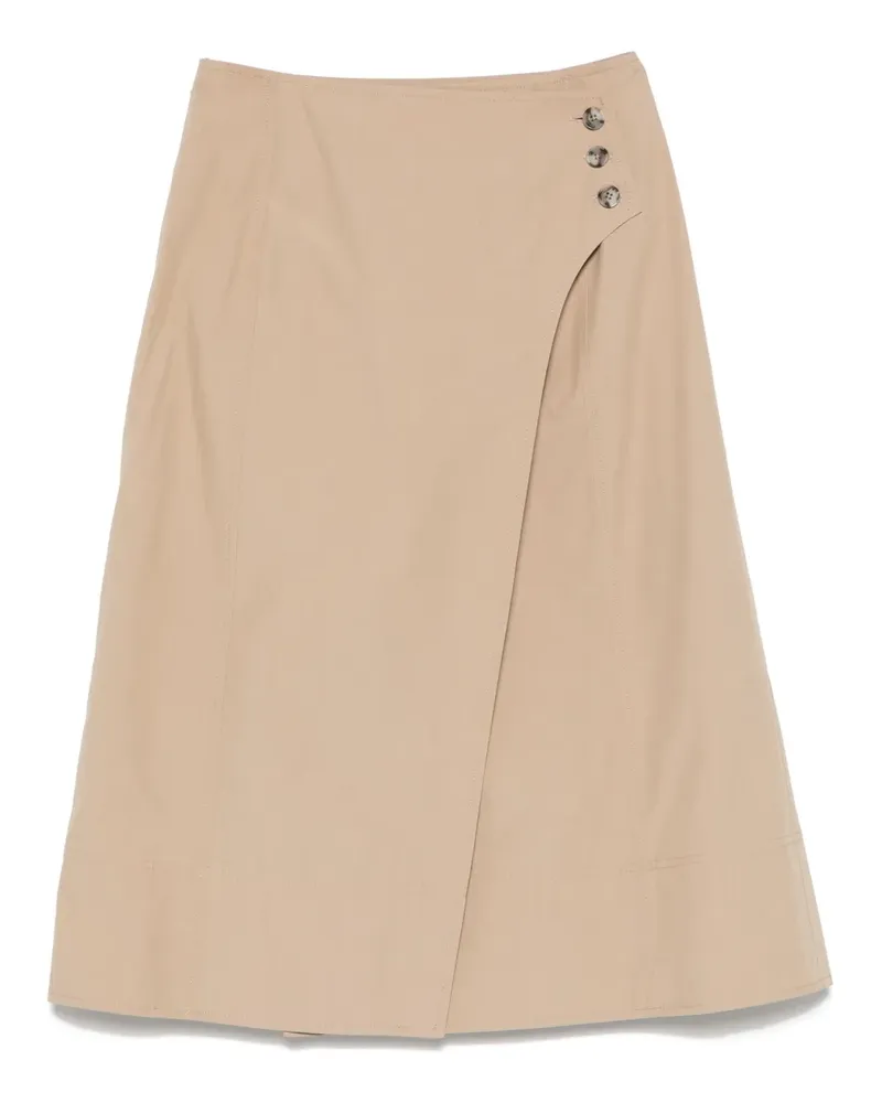 Paul Smith Gewickelter Midirock - Nude Nude