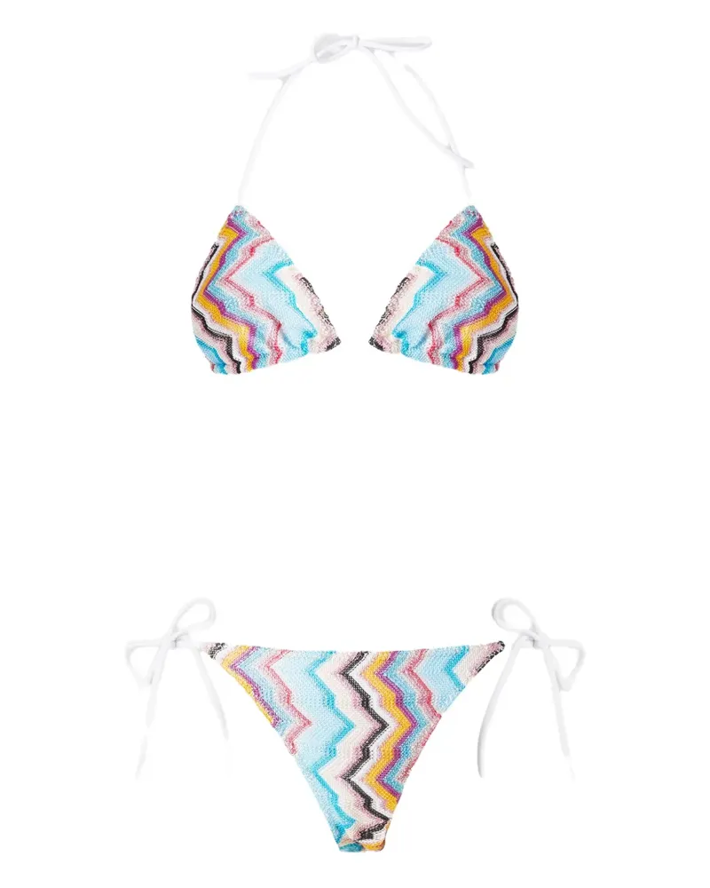 Missoni Bikini mit Zickzackmuster - Blau Blau