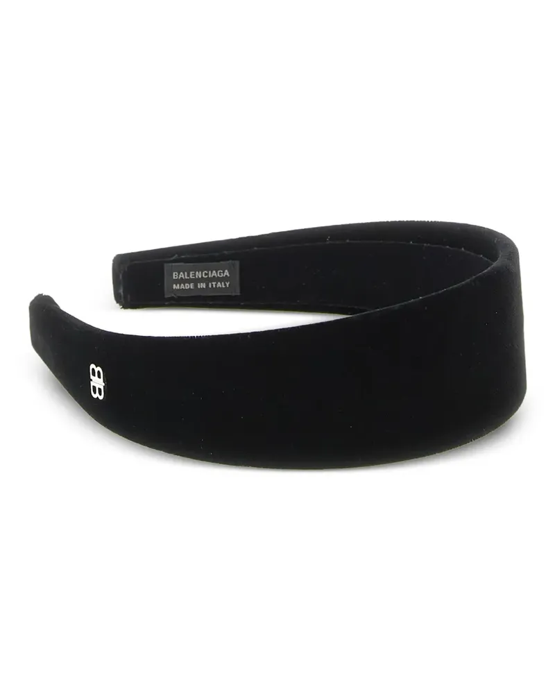 Balenciaga Holli velvet headband - Schwarz Schwarz
