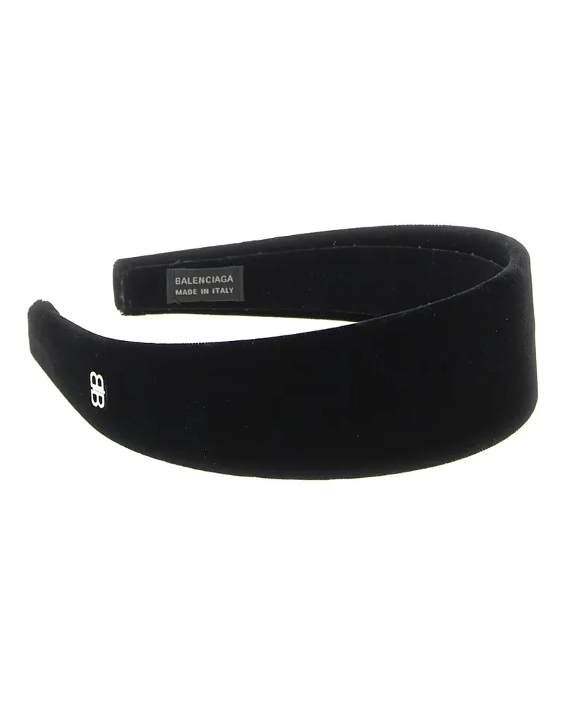 Balenciaga Holli velvet headband - Schwarz Schwarz