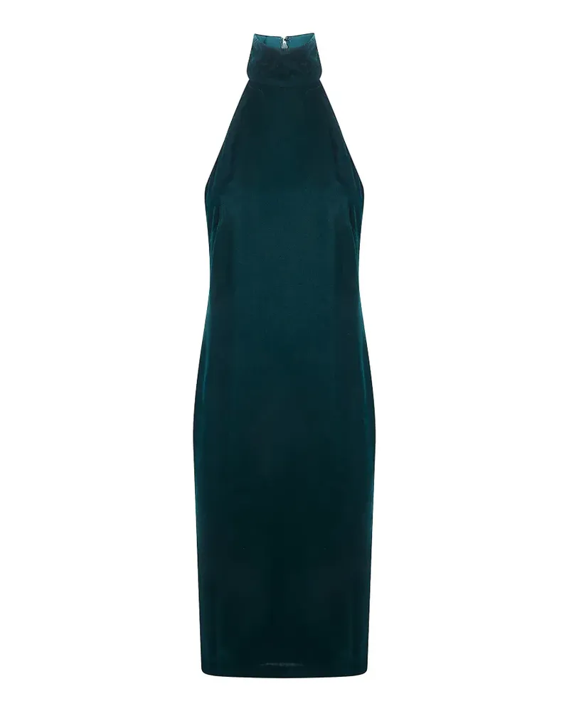 Ralph Lauren velvet mock-neck cocktail dress - Grün Grün