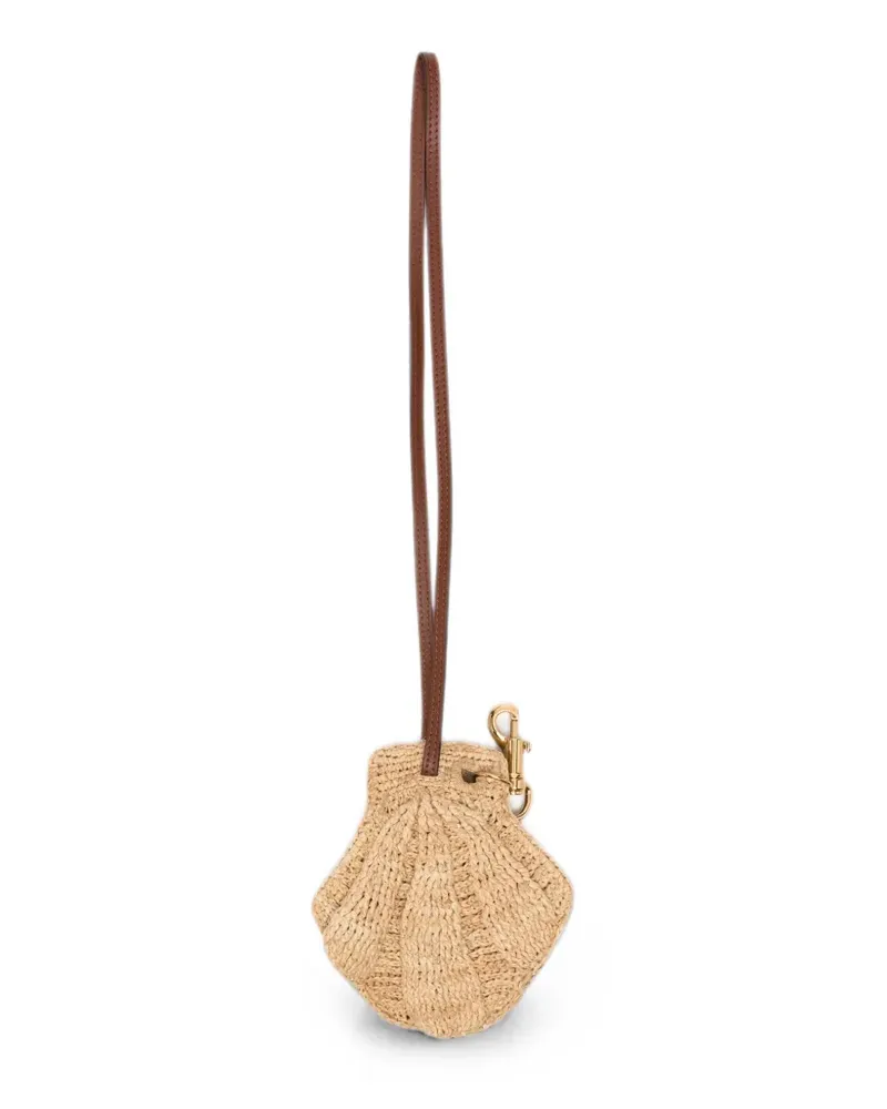 Chloé shell-motif bag charm - Nude Nude