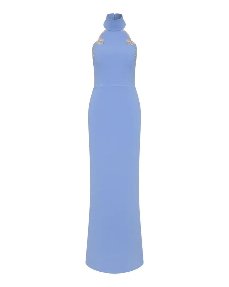 Rebecca Vallance Harlynn Neckholder-Abendkleid - Blau Blau