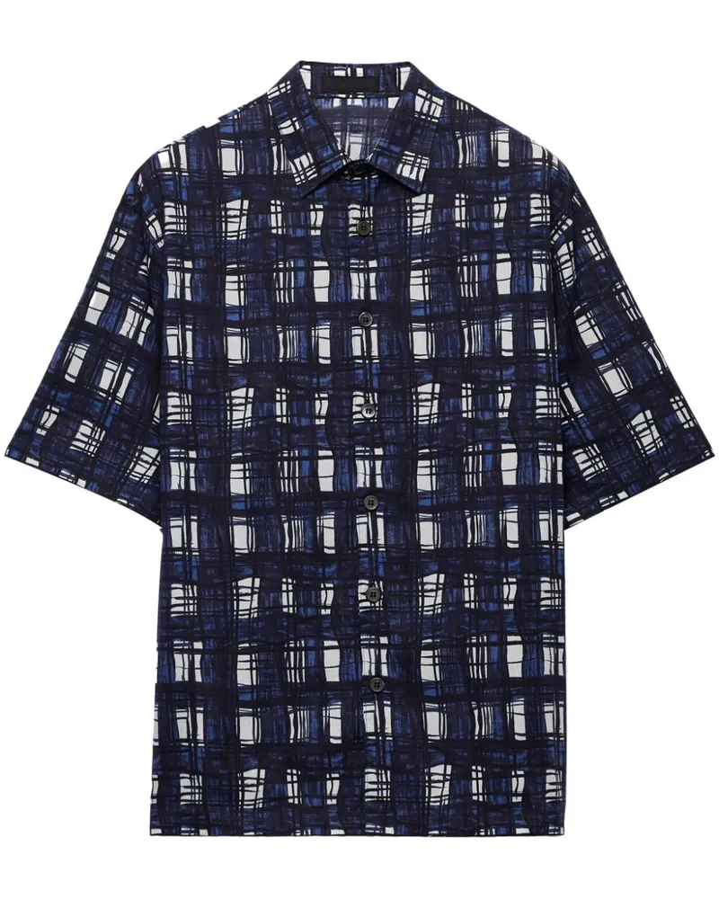 Prada Hemd mit kurzen Ärmeln - Blau Blau